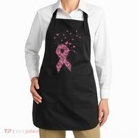 Breast Cancer Awareness Pink Butterfly Ribbon Apron thumb 2
