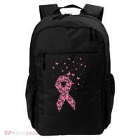 Breast Cancer Awareness Pink Butterfly Ribbon Backpack thumb 0