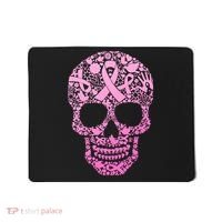 Breast Cancer Awareness Month Pink Ribbon Skull Mousepad thumb 0