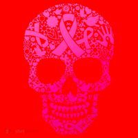 Breast Cancer Awareness Month Pink Ribbon Skull Santa Hat thumb 1