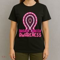 Breast Cancer Awareness Ribbon Heart T-Shirt thumb 4