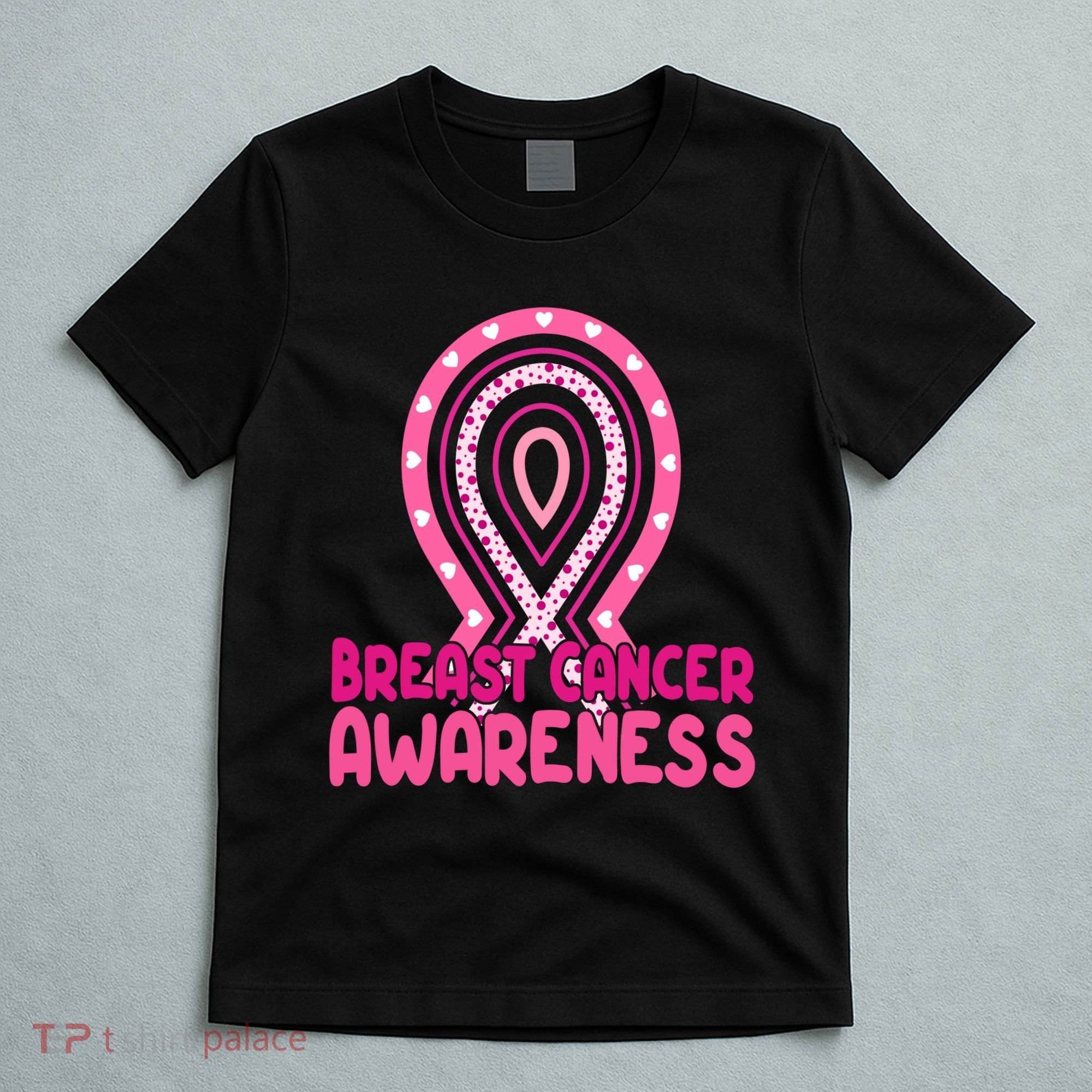 Breast Cancer Awareness Ribbon Heart T-Shirt