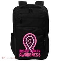 Breast Cancer Awareness Ribbon Heart Impact Tech Backpack thumb 0