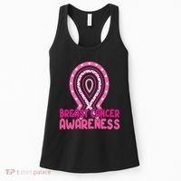 Breast Cancer Awareness Ribbon Heart Women's Tank Top thumb 0