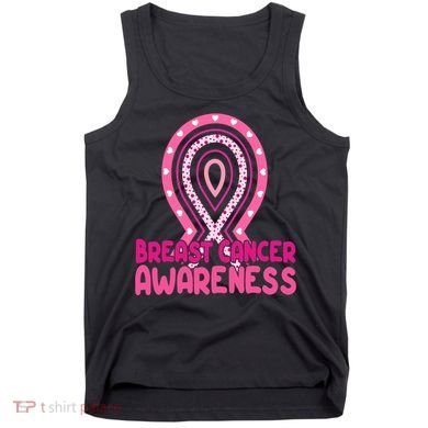 Breast Cancer Awareness Ribbon Heart Tank Top