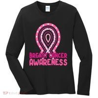 Breast Cancer Awareness Ribbon Heart Women's Long Sleeve Shirt thumb 0