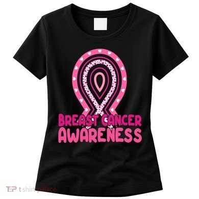 Breast Cancer Awareness Ribbon Heart Women's T-Shirt