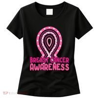 Breast Cancer Awareness Ribbon Heart Women's T-Shirt thumb 0
