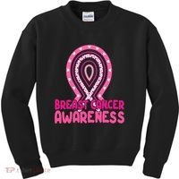 Breast Cancer Awareness Ribbon Heart Kids Sweatshirt thumb 0