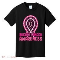 Breast Cancer Awareness Ribbon Heart Kids T-Shirt thumb 0