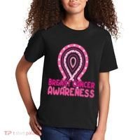 Breast Cancer Awareness Ribbon Heart Kids T-Shirt thumb 2
