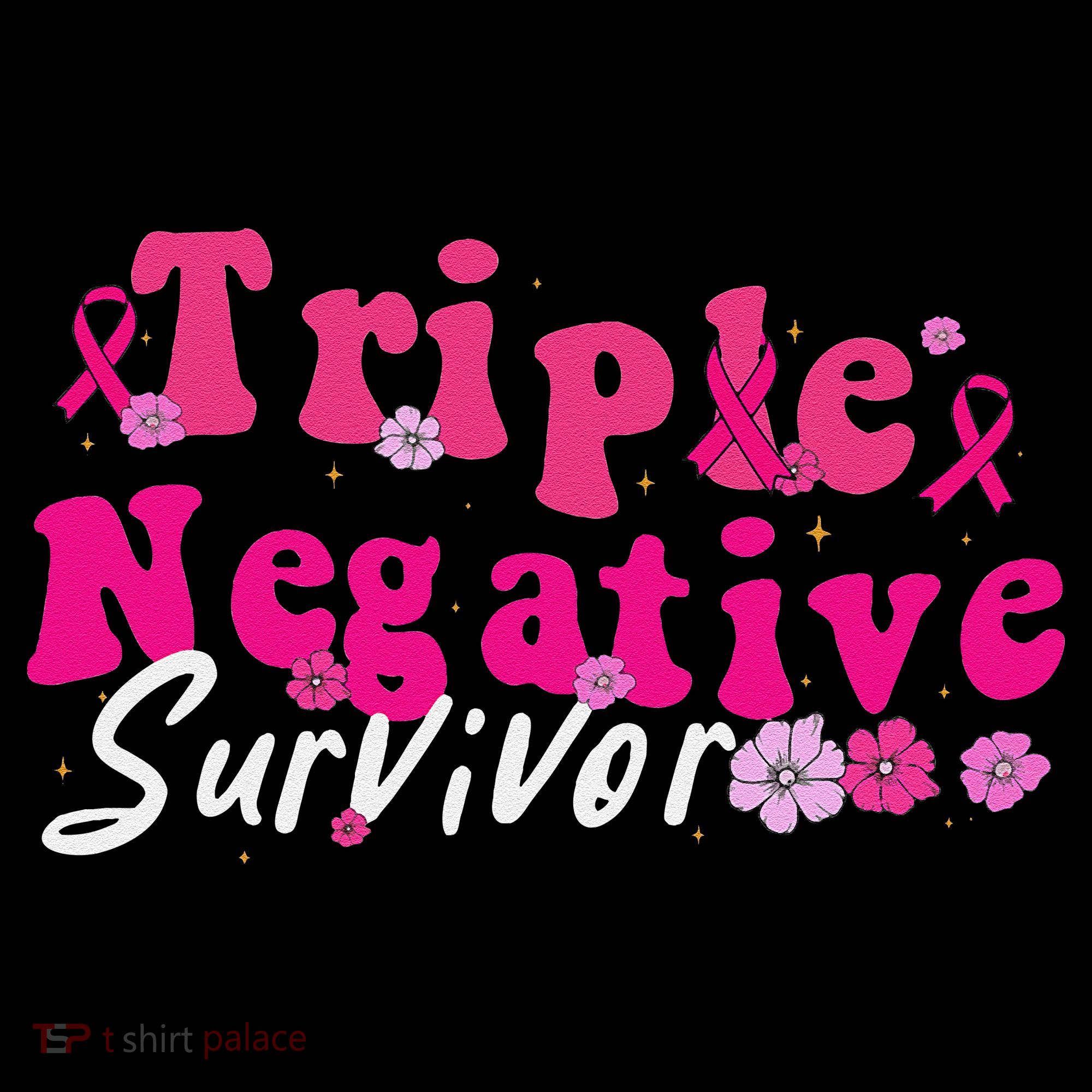 Breast Cancer Awareness Triple Negative Survivor Flowers Coffee Mug