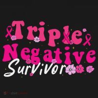 Breast Cancer Awareness Triple Negative Survivor Flowers Women's Hoodie thumb 2