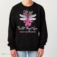 Breast Cancer Awareness Dragonfly Women's Sweatshirt thumb 0