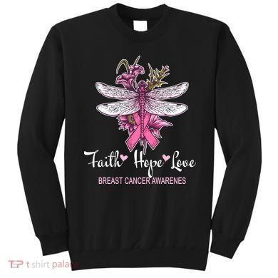 Breast Cancer Awareness Dragonfly Sweatshirt