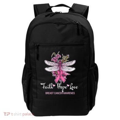 Breast Cancer Awareness Dragonfly Backpack