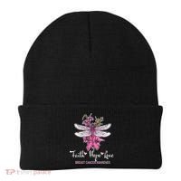 Breast Cancer Awareness Dragonfly Beanie thumb 0