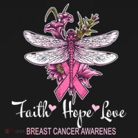 Breast Cancer Awareness Dragonfly Women's Hoodie thumb 2