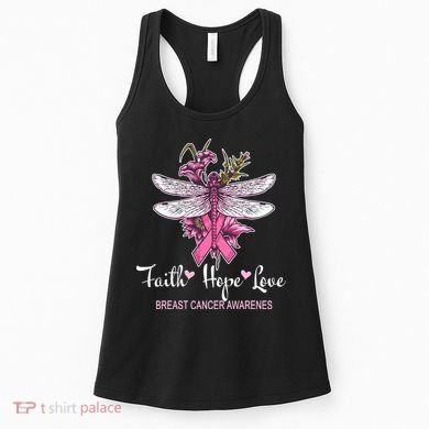 Breast Cancer Awareness Dragonfly Women's Tank Top