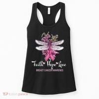 Breast Cancer Awareness Dragonfly Women's Tank Top thumb 0