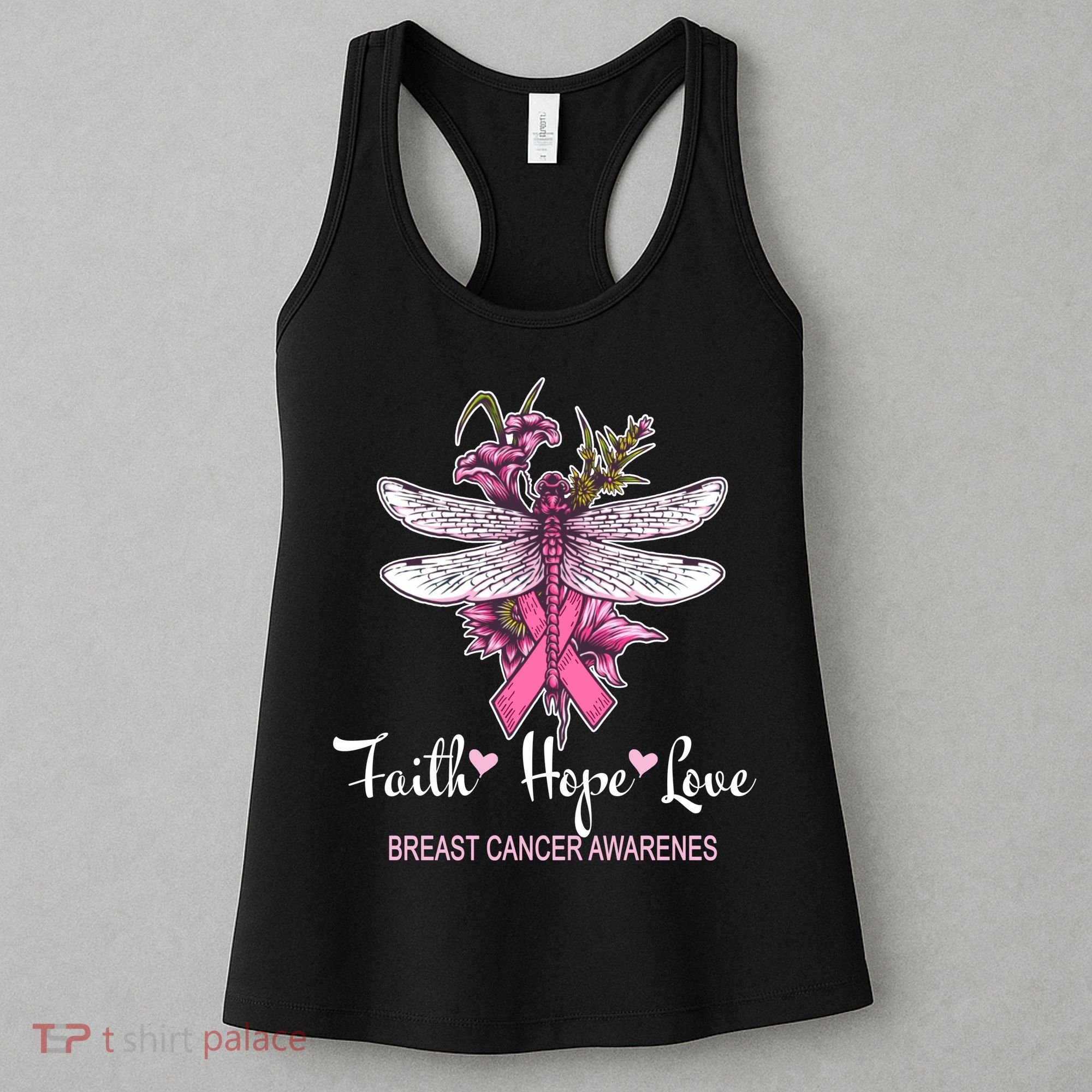 Breast Cancer Awareness Dragonfly Women's Tank Top