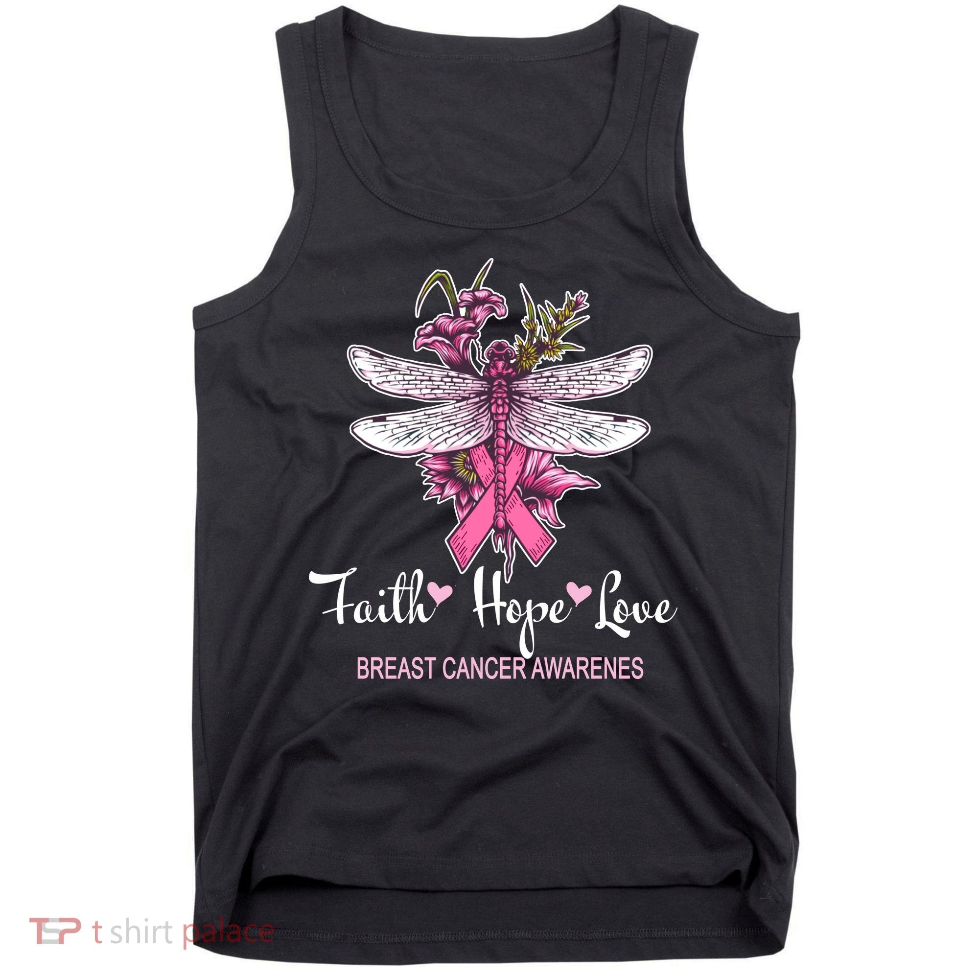 Breast Cancer Awareness Dragonfly Tank Top