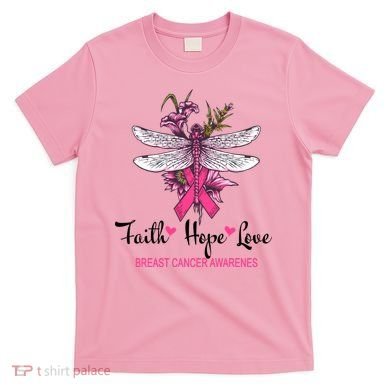 Breast Cancer Awareness Dragonfly T-Shirt