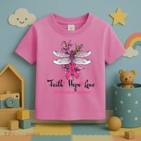Breast Cancer Awareness Dragonfly Toddler T-Shirt thumb 3
