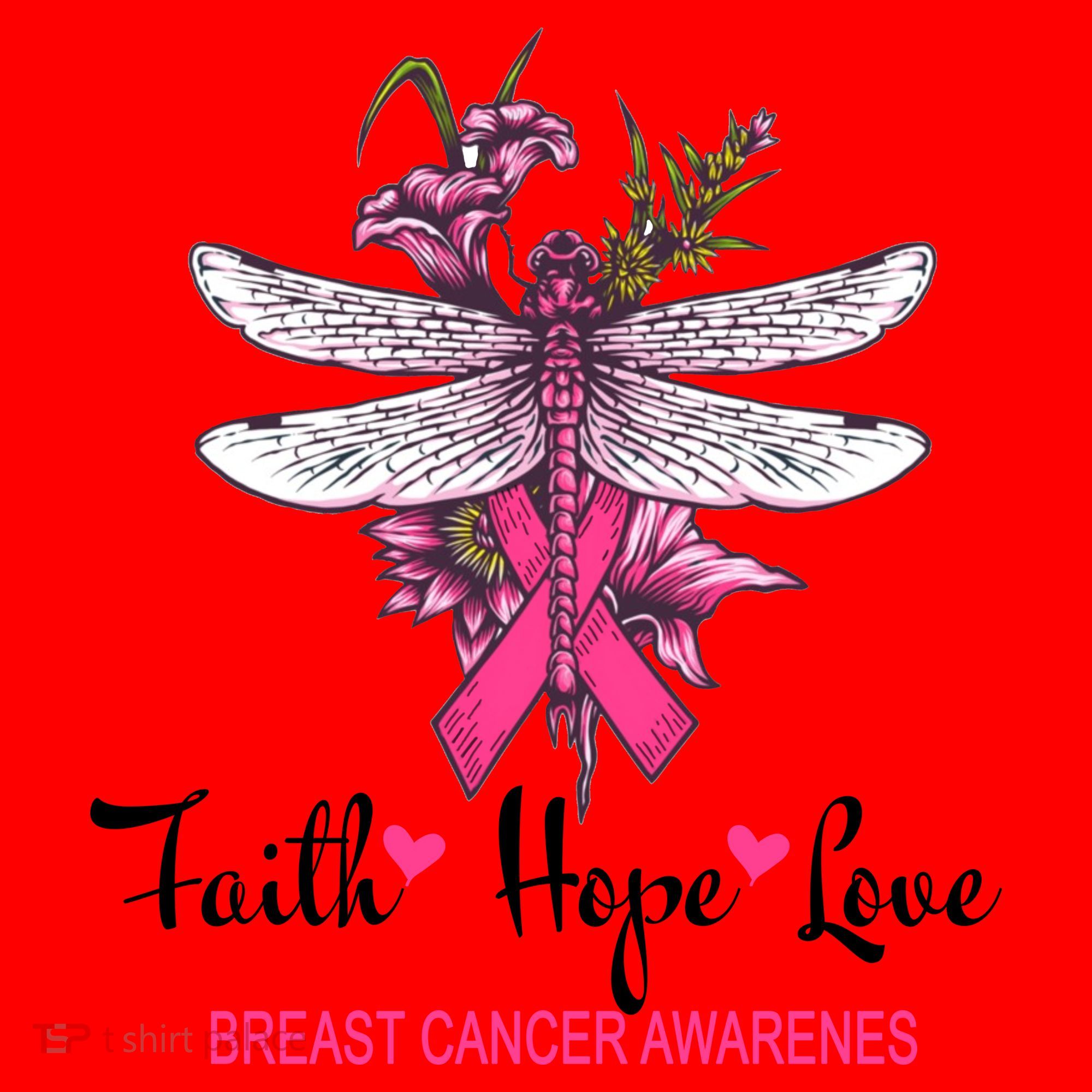 Breast Cancer Awareness Dragonfly Santa Hat