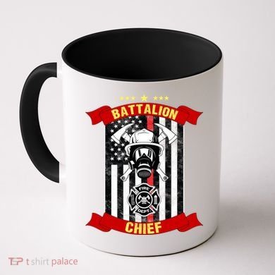 Battalion Chief American Firefighter Fire Hero Design Meaningful Gift Coffee Mug