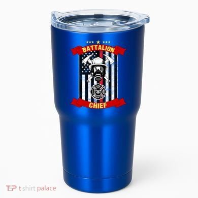 Battalion Chief American Firefighter Fire Hero Design Meaningful Gift Tumbler