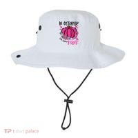 Breast Cancer Awareness In October We Wear Pink Pumpkin Bucket Hat thumb 0