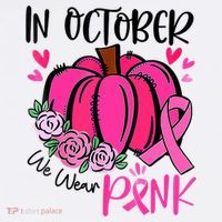 Breast Cancer Awareness In October We Wear Pink Pumpkin Polo thumb 3