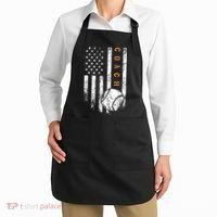 Baseball Coach American Flag Baseball Trainer Coaching Apron thumb 2