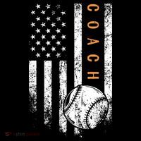 Baseball Coach American Flag Baseball Trainer Coaching Sweatshirt thumb 3