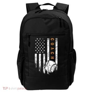 Baseball Coach American Flag Baseball Trainer Coaching Backpack