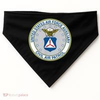 Best Civil Air Patrol Circle Air Force Auxiliary USAF USA-Made Doggie Bandana thumb 0