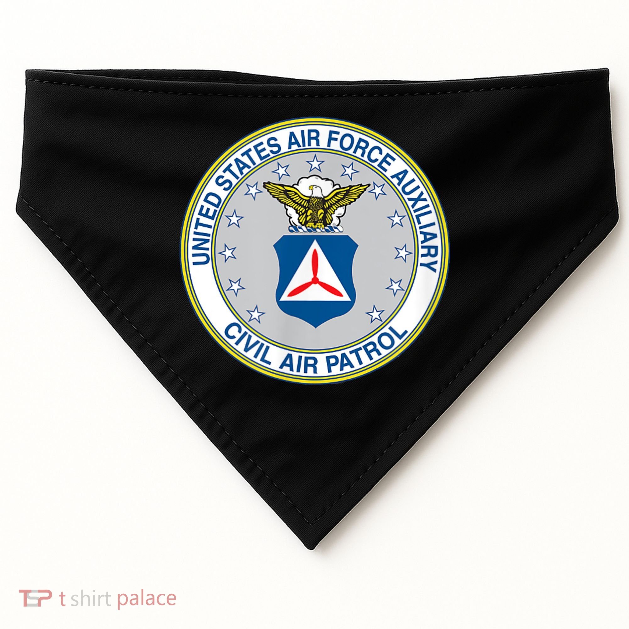 Best Civil Air Patrol Circle Air Force Auxiliary USAF USA-Made Doggie Bandana