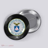 Best Civil Air Patrol Circle Air Force Auxiliary USAF Button thumb 0