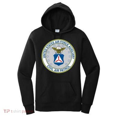 Best Civil Air Patrol Circle Air Force Auxiliary USAF Women's Hoodie