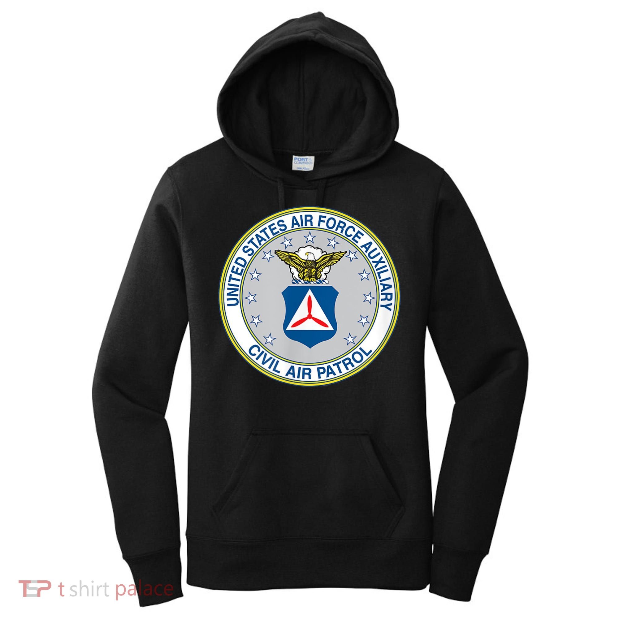 Best Civil Air Patrol Circle Air Force Auxiliary USAF Women's Hoodie