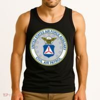 Best Civil Air Patrol Circle Air Force Auxiliary USAF Tank Top thumb 3