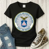 Best Civil Air Patrol Circle Air Force Auxiliary USAF Women's T-Shirt thumb 3