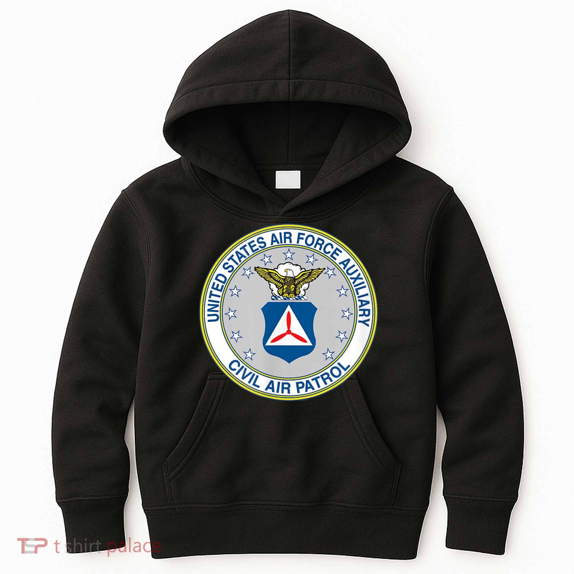 Best Civil Air Patrol Circle Air Force Auxiliary USAF Kids Hoodie