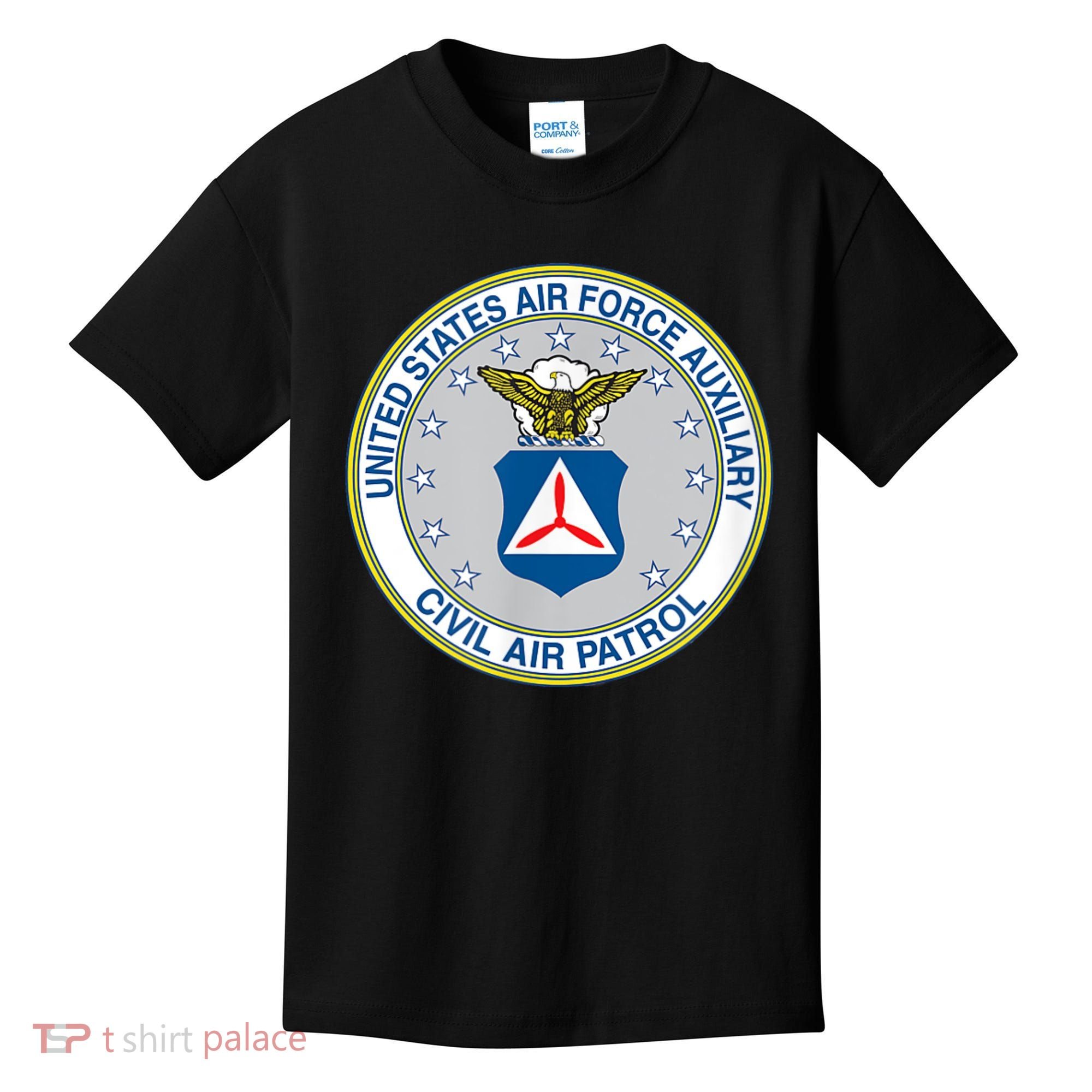 Best Civil Air Patrol Circle Air Force Auxiliary USAF Kids T-Shirt