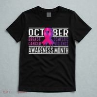 Breast Cancer And Domestic Violence Awareness Month T-Shirt thumb 5