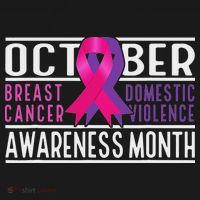 Breast Cancer And Domestic Violence Awareness Month T-Shirt thumb 7