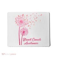 Breast Cancer Awareness Dandelion Pink Ribbon Mousepad thumb 0