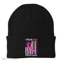 Breast Cancer Awareness I Wear For My Nana Beanie thumb 0