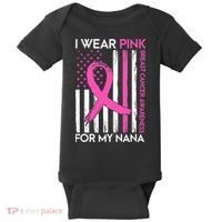 Breast Cancer Awareness I Wear For My Nana Baby Bodysuit thumb 0